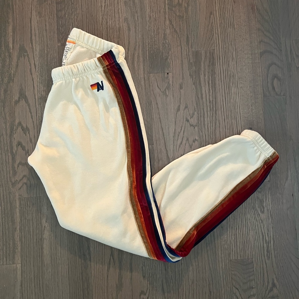 Aviator Nation Vintage White Sweatpants